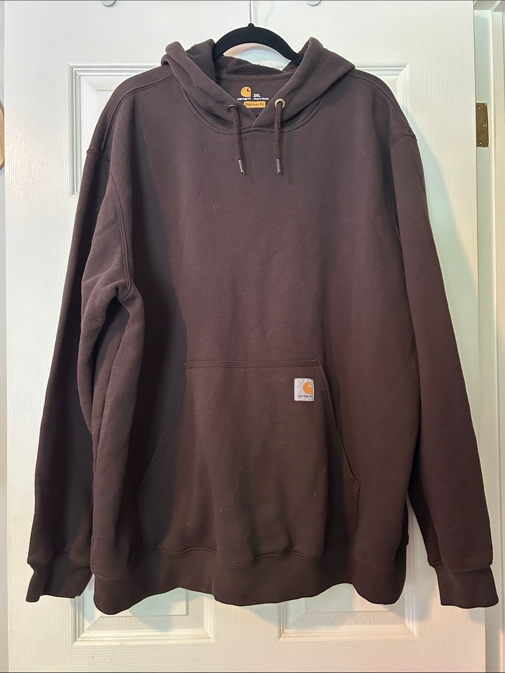 Carhartt Brown Hooded Work Sweatshirt